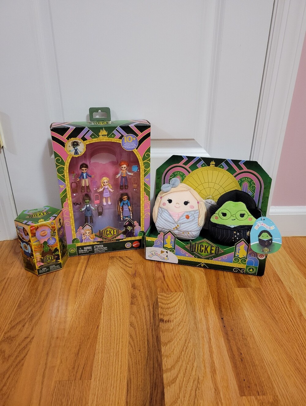 NIB Wicked Movie Collector Bundle Mattel Dolls, Squishmallows & Mystery Toy Set